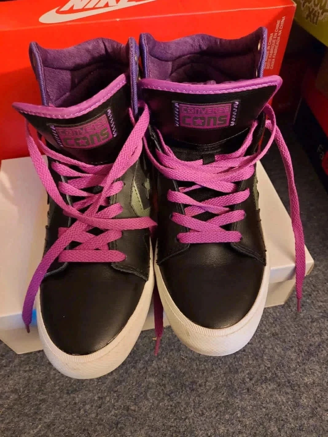 Converse couro tamanho 39 alta – photo 9